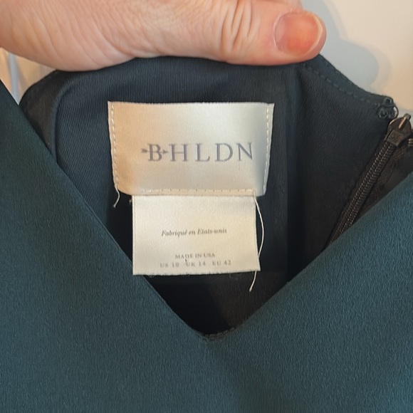 NWOT BHLDN Dark Green/Teal High Low Dress - Picture 2 of 5